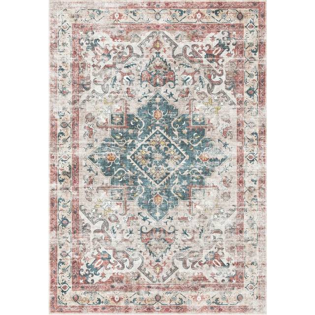 (120cm X 160cm, Buram) 7mm Stain-Resistant Traditional Rug, Easy to Clean