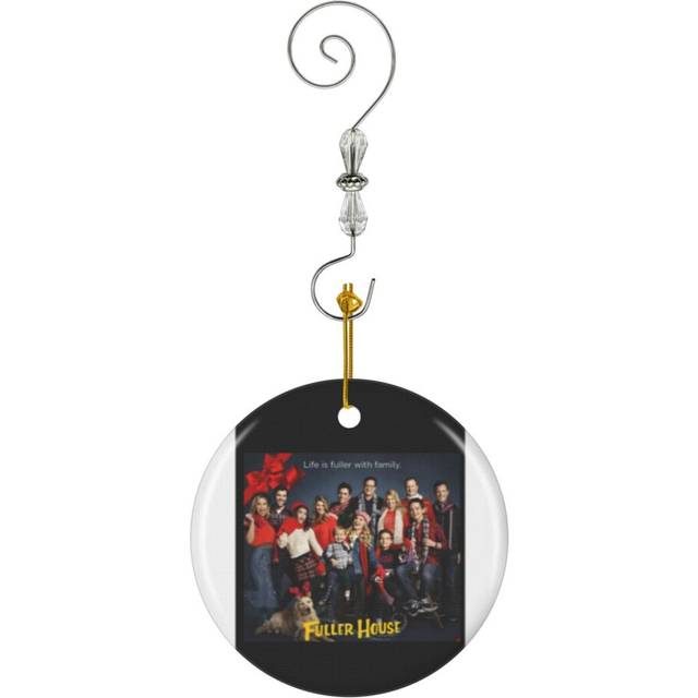 (Fuller House Cast - Christmas Holidays-9735) Christmas Ornaments Ceramic Charm with Hook Crystal Handmade Xmas Tree Decorations KeepsakeÂStocking St