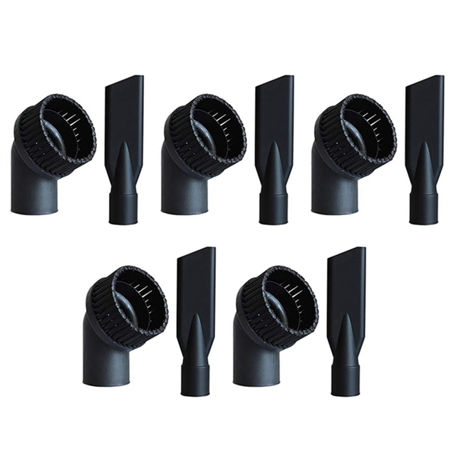 5X Industrial Vacuum Cleaner Round Brush and Flat Nozzle Sets Inner 44mm Accessories