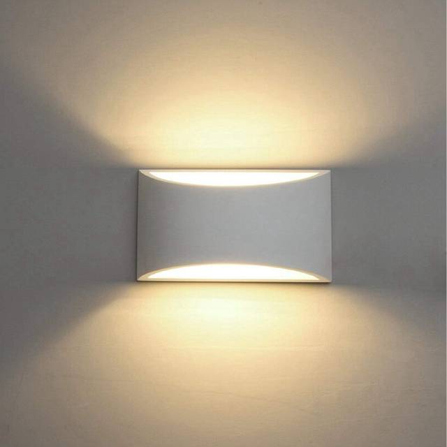 Modern Wall Sconce,Indoor Wall Lights Uplighter Downlighter Gypsum