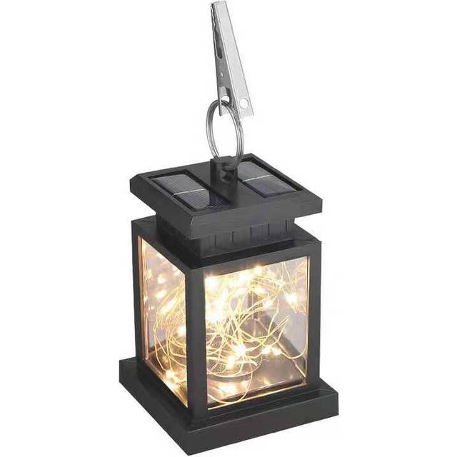 (Star) Solar Led Powered Hanging Lantern Lights Outdoor Garden Table Lamp Waterproof