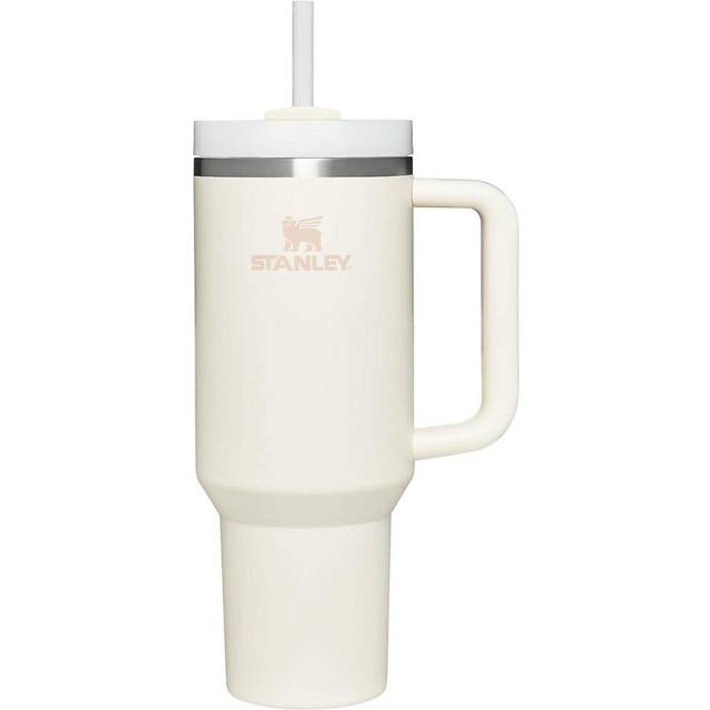 Stanley Quencher H2.0 Flowstate Stainless Steel Vacuum Insulated Tumbler With Lid And Straw 40 Oz - Cream