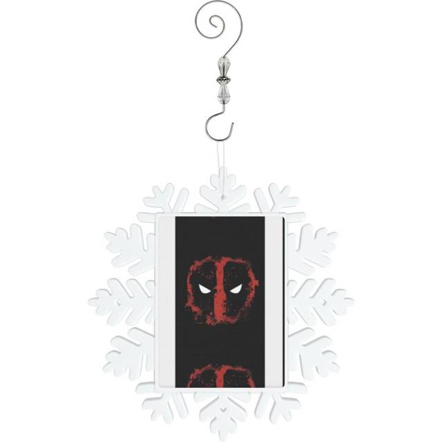 (Day Gift Men Women Deadpool's Spray-Paint Print=337) Christmas Ornament Snowflake Tree Decoration Car Hanging Charm Gift with Hook Keepsake for Frien