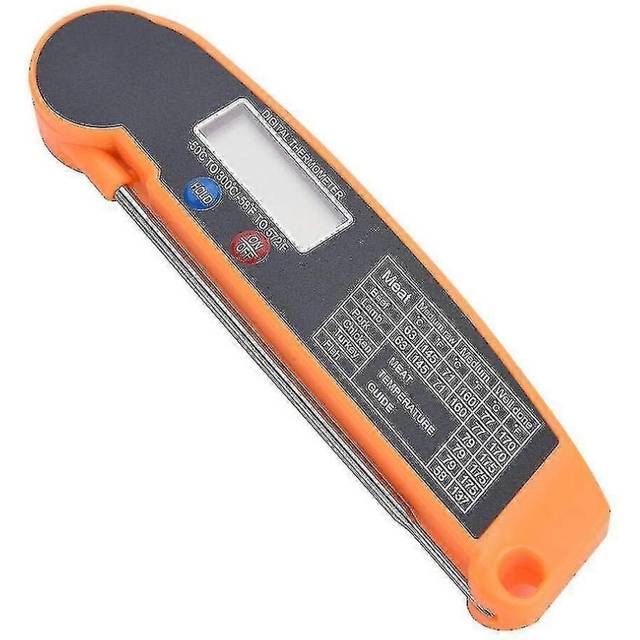 (Orange, One size) Kitchen Thermometer Digital Multi-functional Food Thermometer Foldable (a-5-f6)
