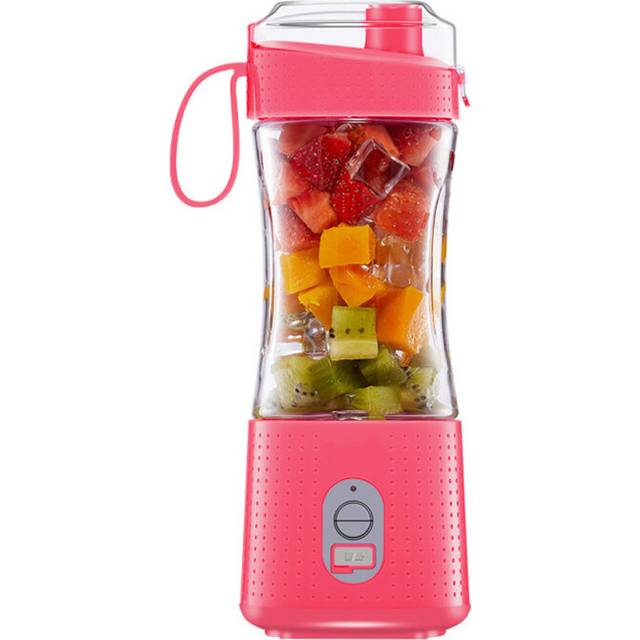 USB Rechargeable Portable Blender Beverage Smoothie Maker - Rose
