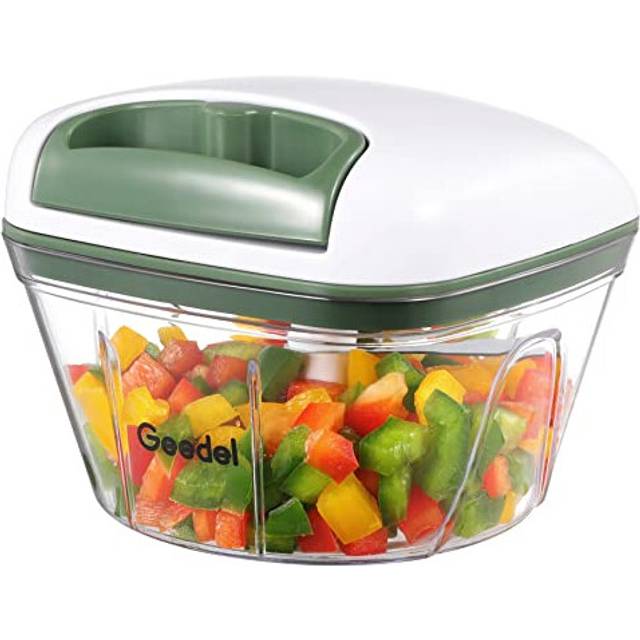 Manual Pull Food Chopper, Hand Pull String Onion Chopper Dicer for Kitchen, Easy Cleaning Food Chopper for Vegetables, Fruits (500 ML)