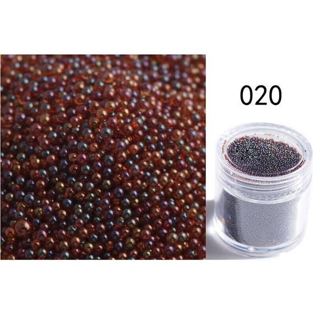 1 Box Micro Beads Caviar AB Crystal 3D Nail Art Gems Tiny Rhinestones Decoration