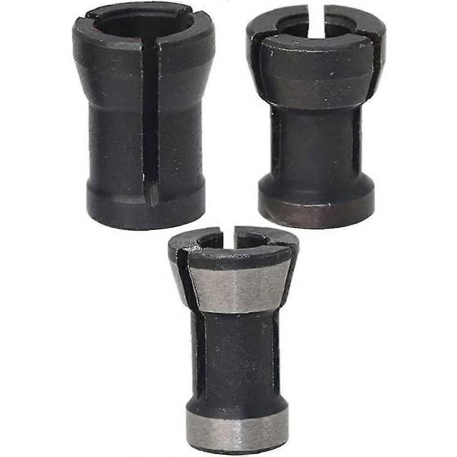 (As show, One size) Router Chuck Collet Collet Adapter Milling Cutter Woodworking Collets 3pcs Power Tools Top Quality