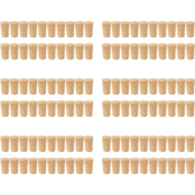 120Pcs/Lot Wood Corks Wine Stopper Wood Bottle Stopper Cone Type Wine Bottle Corks Plug Sealing Cap Beer Bottle Corks