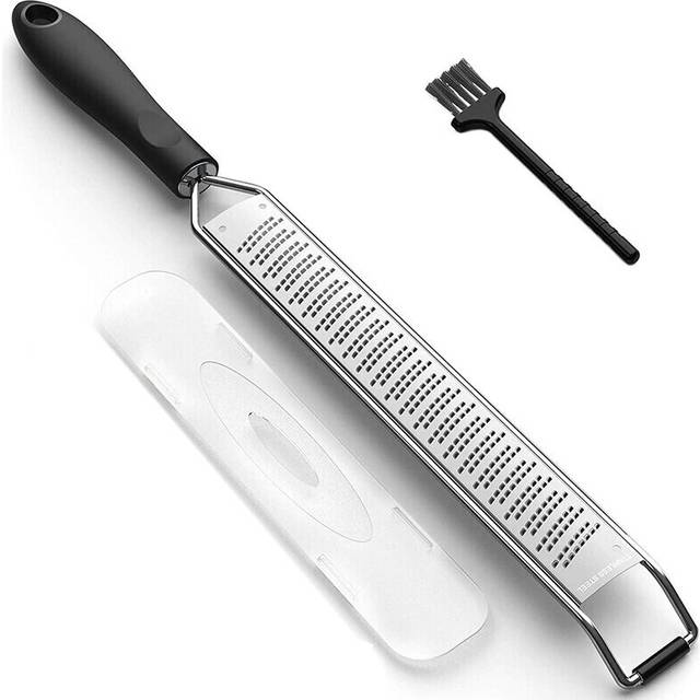 Lemon Zester & Cheese Grater - Stainless Steel - Kitchen Tool , Nutmeg, Chocolate, Vegetables, Fruits, Dishwasher