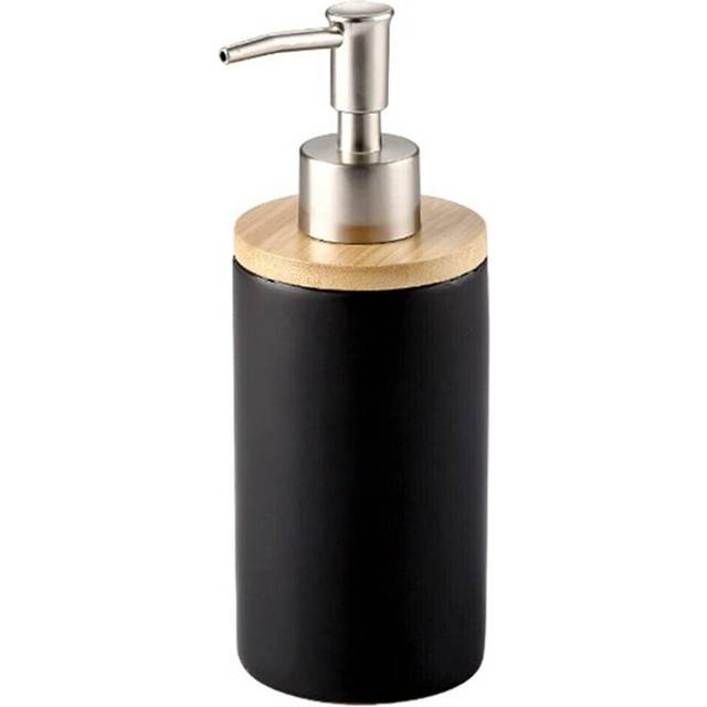 400Ml Ceramic Soap Dispenser, Nordic Style, Lotion Dispenser Soap Dispenser for Kitchen and Bathroom -Black