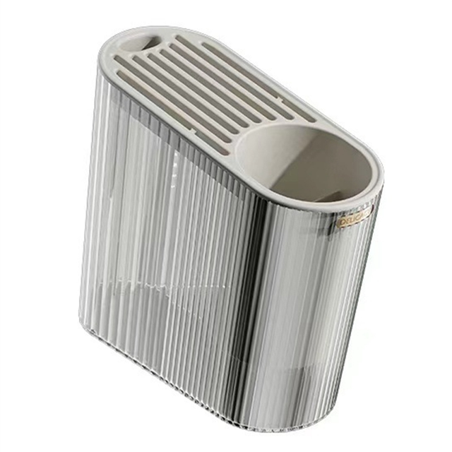 Knife Holder Storage Rack Countertop Multifunctional Chopstick Cage Integrated Box,B