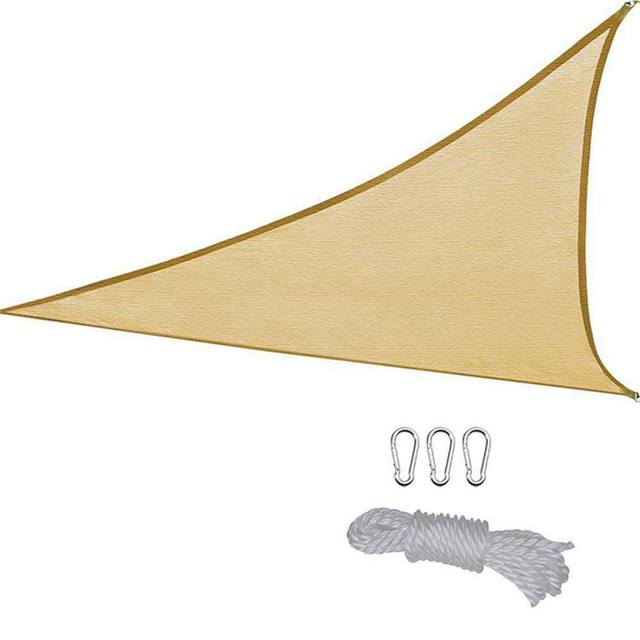 1x1x1 Meter Outdoor Window Shade Sail Breathable Triangular Extra Large