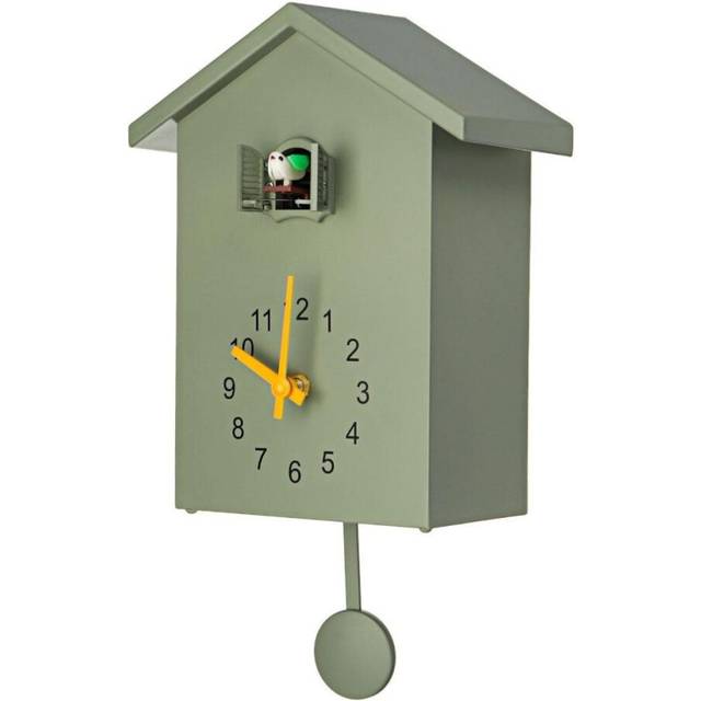 (green) Cuckoo Quartz Wall Clock Modern Bird Home Living Room Hanging Watch Horologe Clocks Timer Office Home Decoration Gifts