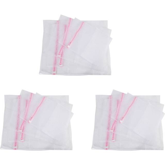 Net Washing Bag, 12 Durable Coarse Mesh Laundry Bag with Zip Closure for Clothes, Delicates