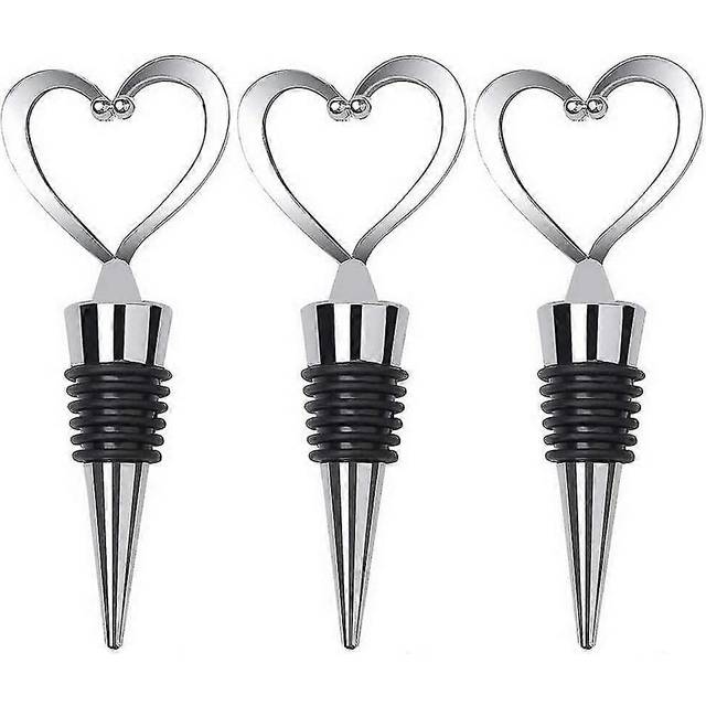 (As show, One size) 3 pcs bottle stopper for wine champagne beer collection