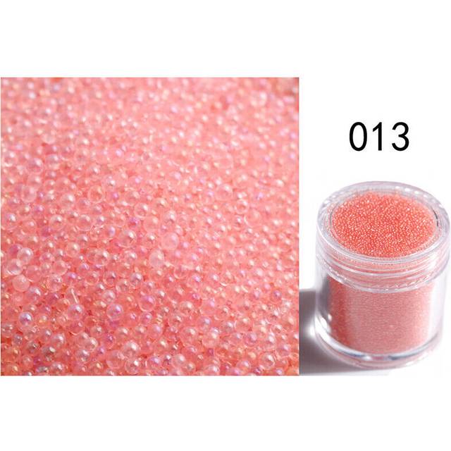 1 Box Micro Beads Caviar AB Crystal 3D Nail Art Gems Tiny Rhinestones Decoration