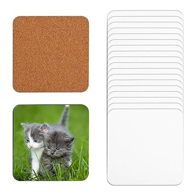 WuLinshop 20 PCS Sublimation Coasters Blank, 3.9 X Inches