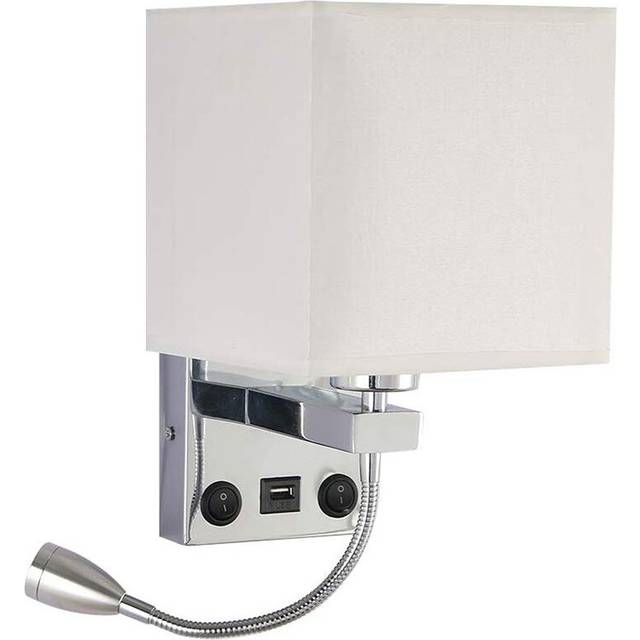 Modern LED Wall Lamp Bedside Bedroom Applique Sconce with Switch USB Interior Headboard Home Hotel Lights(Without Bulbs)