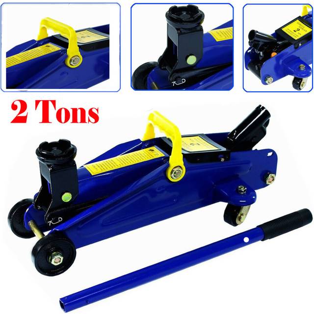 2Ton (4000lb) Hydraulic Floor Jack Heavy Duty Steel Contruction Stabilizer Leveling Repair Tool Rust-Resistant for Car Truck Vehicles