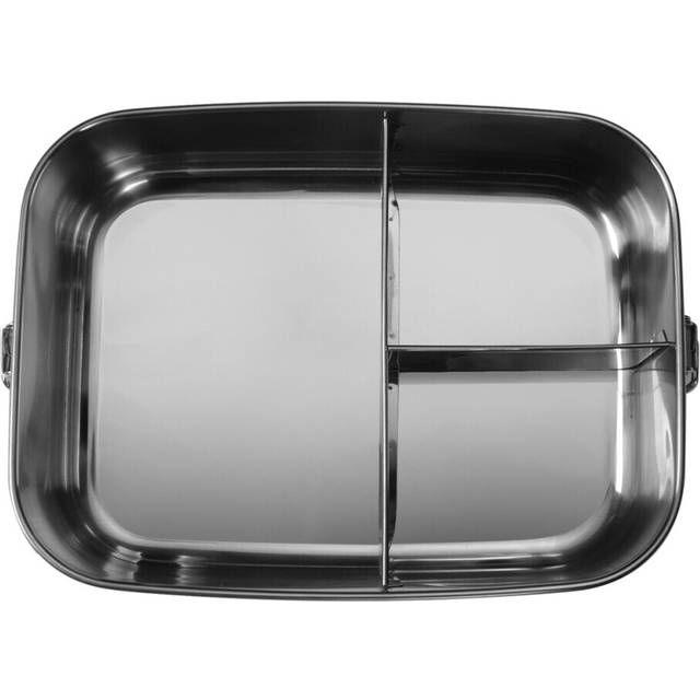 4X Stainless Steel Bento Box Lunch Containers, Bento Lunch Box with 3 Compartments for Sandwich and Two Sides,
