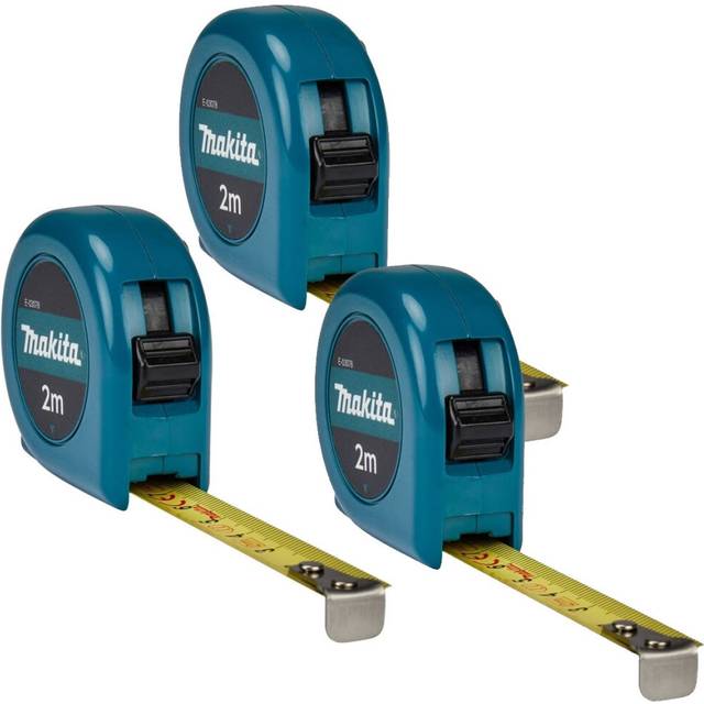 Makita E-03078 2m Pocket Tape Measure 2 Metres Mini Measuring Tape 200cm X 3