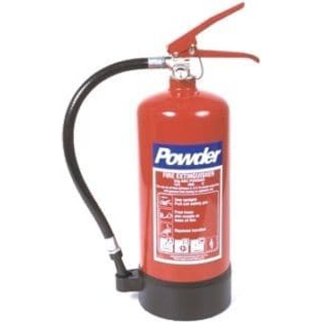 5 x abc dry powder 4kg fire extinguishers + bracket wood flammable liquid gas
