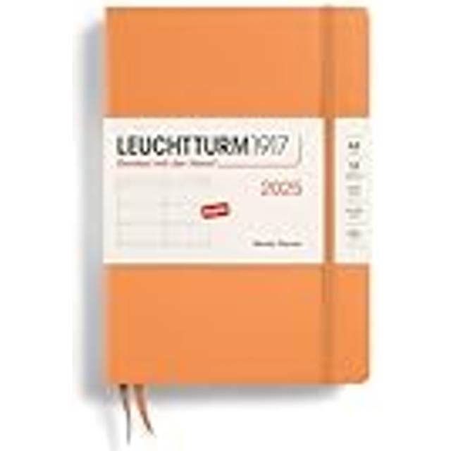 LEUCHTTURM1917 - Weekly Planner 2025  Hardcover  Medium (A5)  Apricot (Jan 1 - Dec 31  2025)