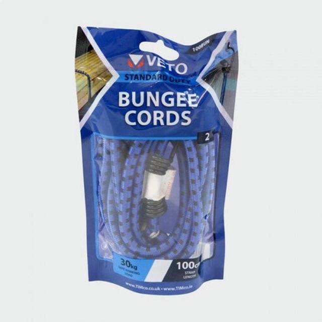 Veto 100BUN 8mmx100cm Bungee Cords - Standard