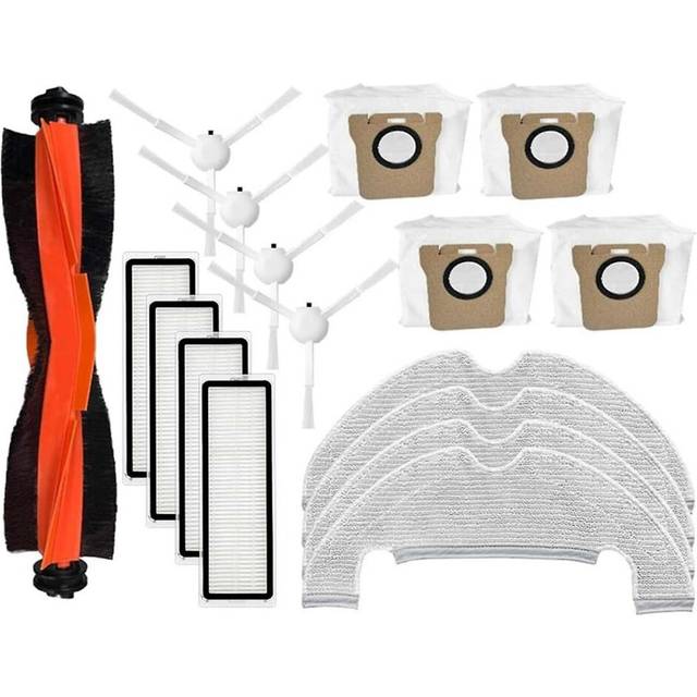 For X10 / B102GL Robot Vacuum Cleaner Main Side Brush HEPA Filter Mop Cloths Dust Bags Replacement Spare Parts