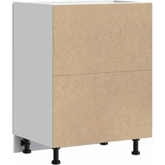 vidaXL Sink Base Cabinet Lucca White Engineered Wood