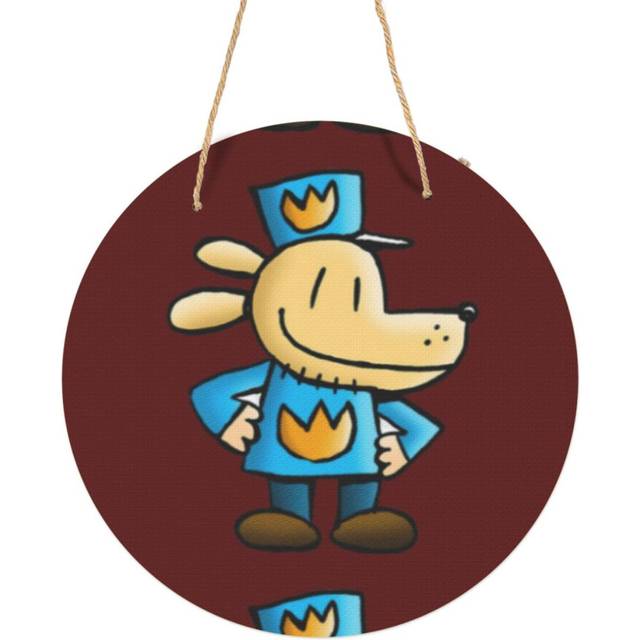 (Dogman=1048) Round Metal Sign Aluminum 11.5 Print Sign Wall Art Decor Plaque For Home Bar Cafe Pub Xmas Decoration