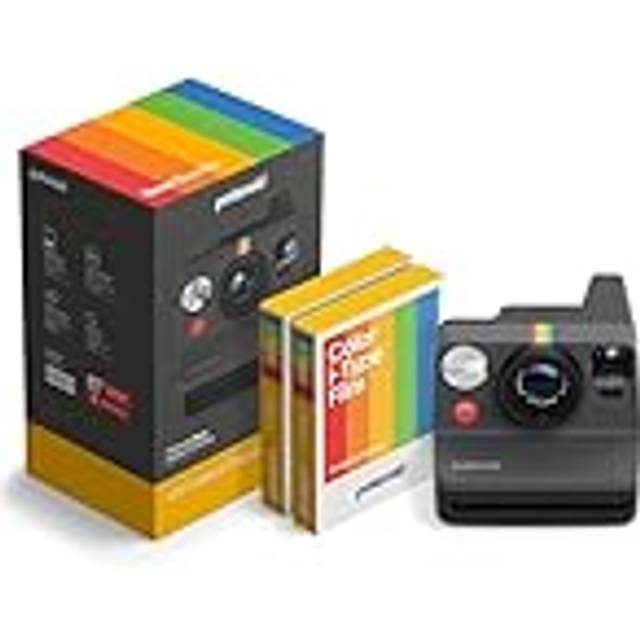 Polaroid - NOW Gen3 - Instant Camera - Camera + Color Film Bundle (16 photos) Black (6560)