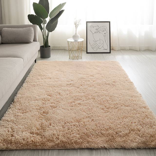 (Light beige, Width 60ÃLength 160CM) Carpet bedroom full Nordic ins living room coffee table bedside