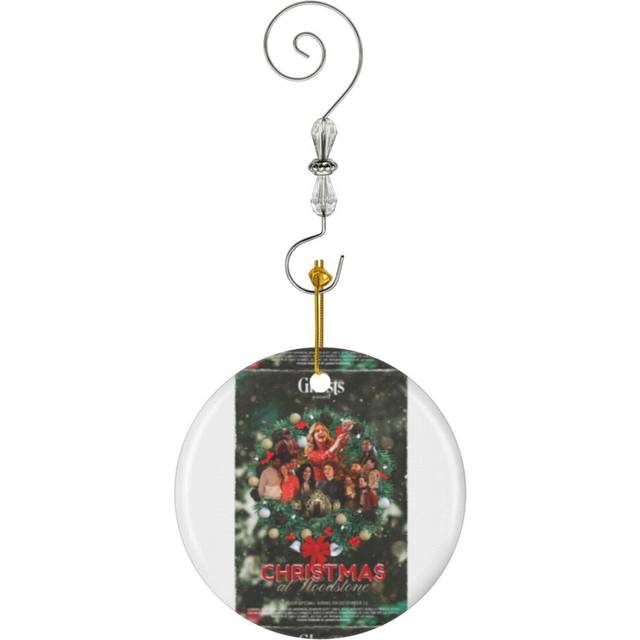 (Poster Inspired By 'Ghosts' CBS Christmas Episode-6347) Christmas Ornaments Ceramic Charm with Hook Crystal Handmade Xmas Tree Decorations KeepsakeÂ