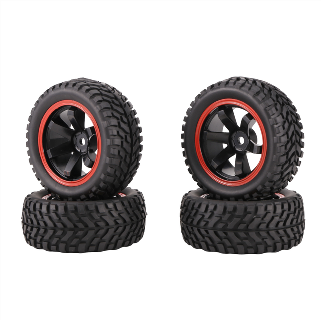 for 1:10 Car 75mm Rubber Tires and Wheel Rims 1/10 Scale 94123 RC on Road