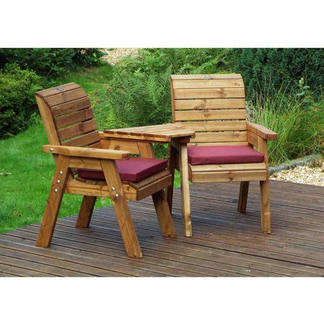 Darchelle Aluminium Bench - Burgundy (98cm H X 160cm W X 74cm D)