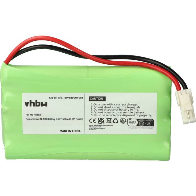 Battery compatible with Somfy Ixengo l 3S io, s 3S io Sliding Gate Operator Door (1200mAh, 9.6 v, NiMH) - Vhbw