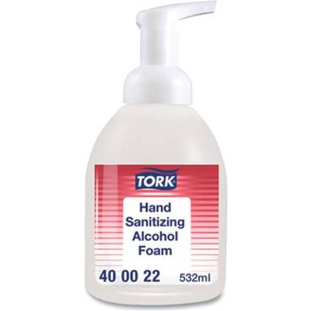 Tork TRK400022 18 oz Alcohol Foam Pump Bottle Hand Sanitizer - Unscented, Clear - 6 Carton