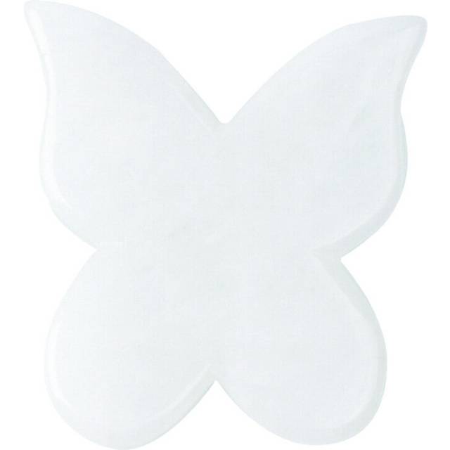 (a-white) Butterfly Shape Gua Sha Board Massage Tool 100% Natural Rose Quartz Jade Scraping Facial And Body Skin Massage Reducing Wrinkles