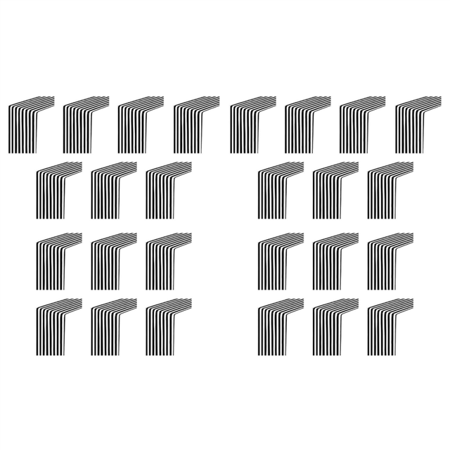 20 Pack Table Runner Polyester Decor Classic Black and White Striped Modern Elegant Design