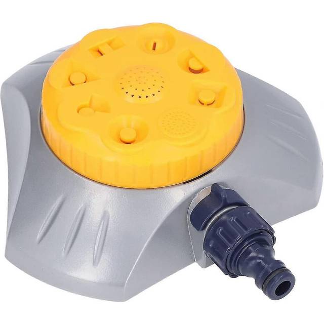 (As show, One size) garden lawn sprinkler durable automatic sprinkler painting adjustable rotating sprinkler garden swing sprinkler