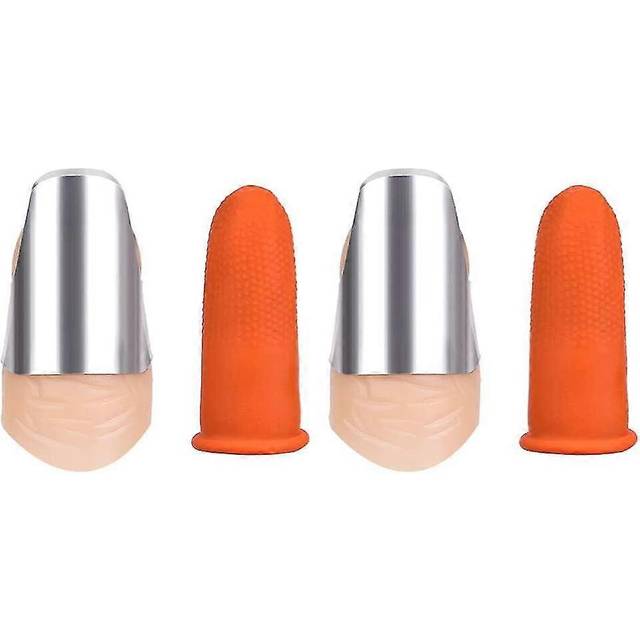 2 Sets Garden Silicone Thumb Tools Harvesting Plant Picking Plant Trim Gardening Finger Gloves Tools