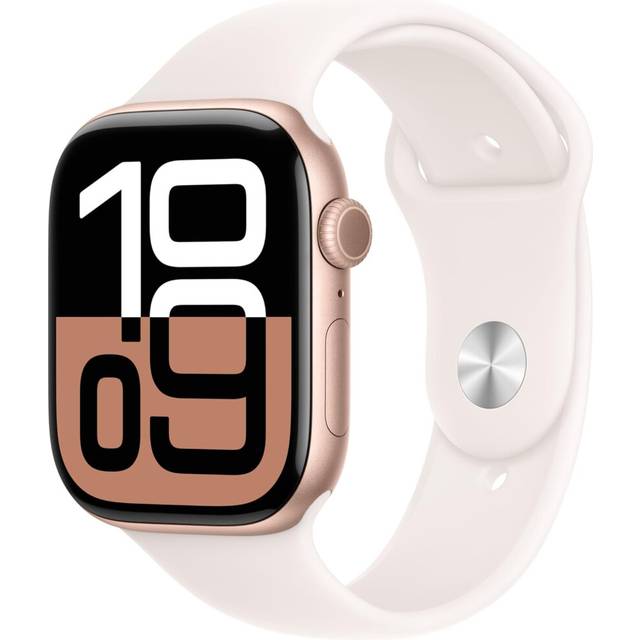 Apple Watch Series 10 46mm (GPS) (MWX23, Rose Gold Aluminium Sport Band)