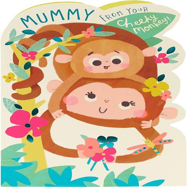 Mother's day card mummy from little monkey