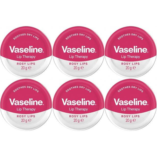 Vaseline Lip Therapy Rosy Lip Balm 20g Pack Of 6 |Nourishing Smooth & Tinted Lip |Moisturizer |Glow Reviving Lip Balm |Heal Dry & Cracked Lips