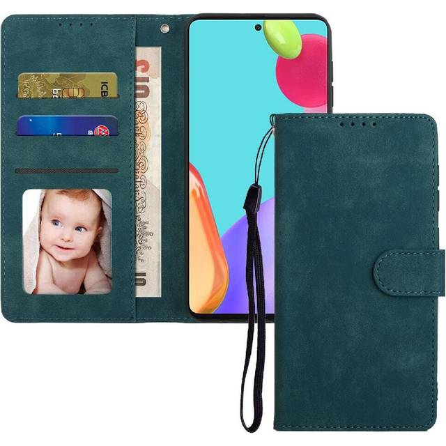 (Green) Flip Case for Samsung Galaxy A73 5g Flip Shockproof Premium Wallet