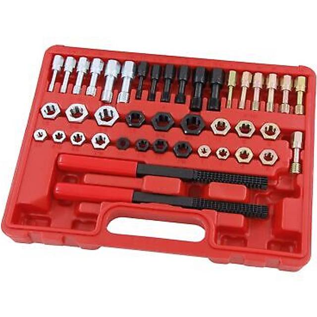 42pc Re-Thread Tool Kit Set UNC/UNF & Metric,Taps,Dies and Thread Files (CT1952)