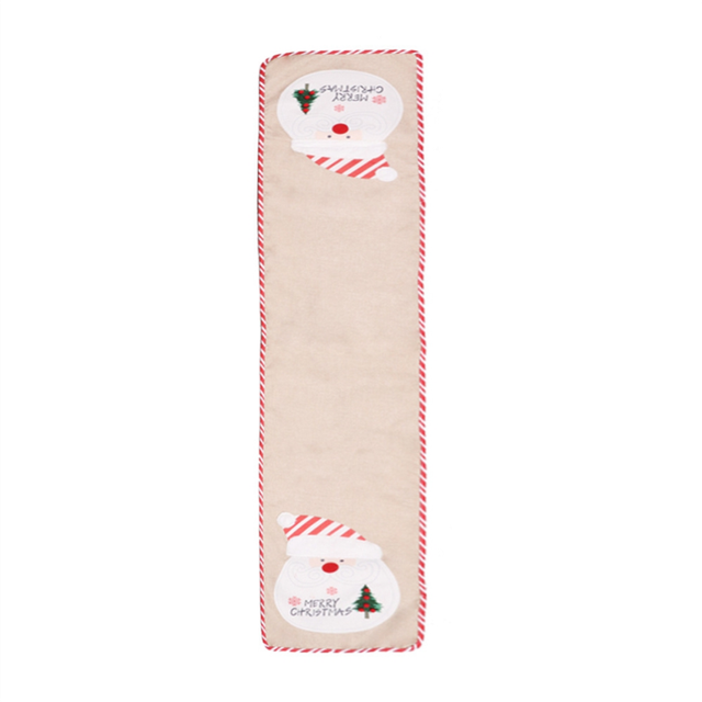 Christmas Decor Xmas Holiday Lace Table Runner Santa Claus