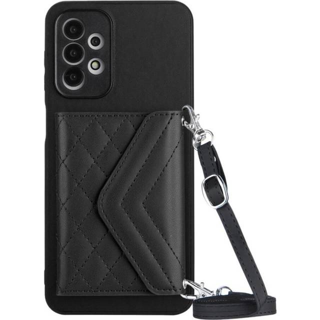 (Black) Compatible Case for Samsung Galaxy A23 Accurate Incision High Quality Kickstand Function Unique